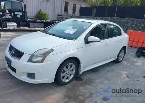 2010 Nissan Sentra 2.0Sr z USA, uszkodzony, nr VIN 3N1AB6AP0AL722265